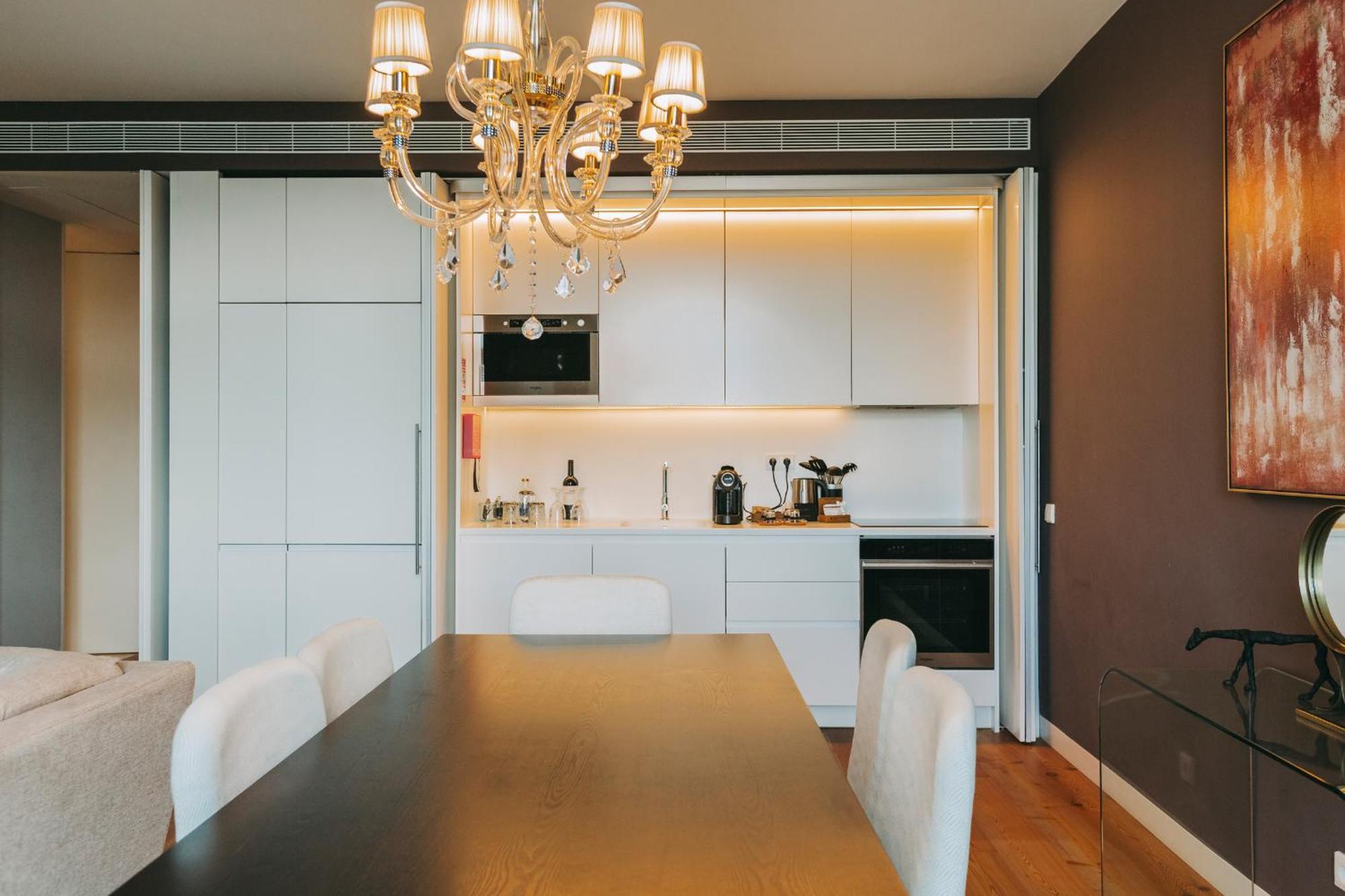 토렐 팰리스 리스본 호텔 객실 사진 A kitchen in a private home